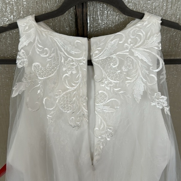 Mac Duggal x Anthropologie Della Appliqué Petal Halter Dress Size 12 New - Picture 15 of 17